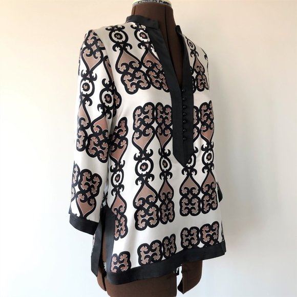 Moroccan Inspired Silk Top - Picture 7 of 7